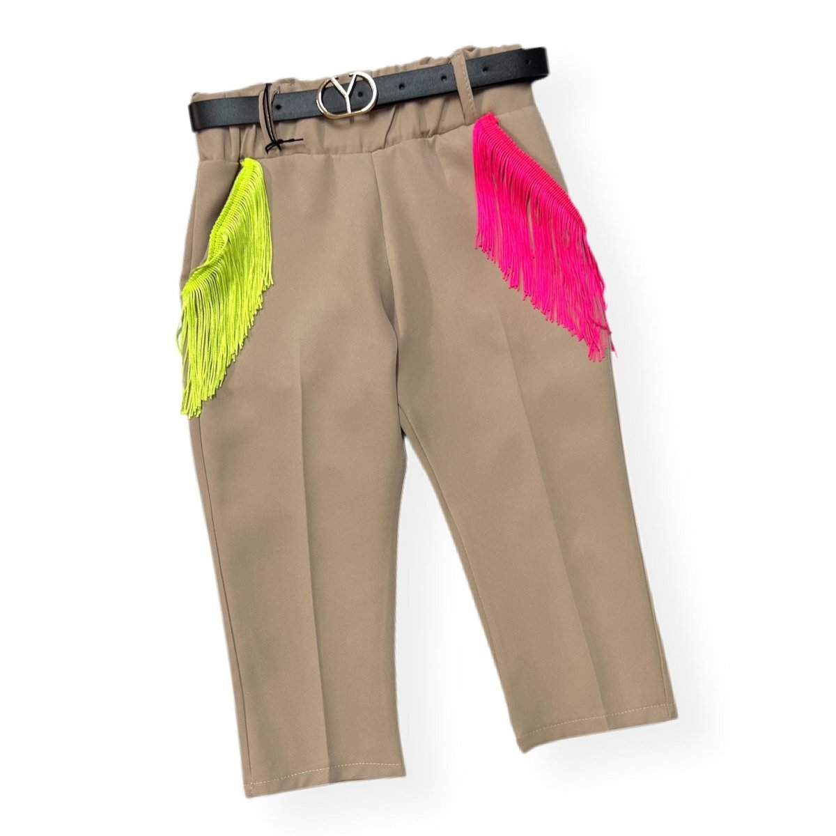 Pantalone Capri con Frange leggero Bimba - Mstore016 - Pantalone Bimba - Granada